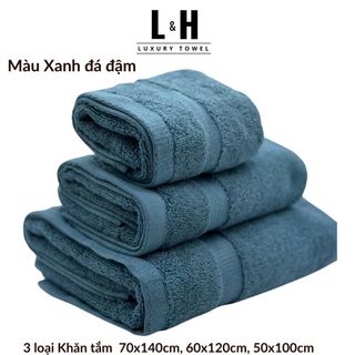 Khăn tắm Kokoya 70x140cm, 60x120cm, 50x100cm cao cấp xuất hàn Basic, thấm hút nước tốt, không bám bông, dày dặn