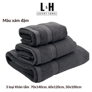 Khăn tắm Kokoya 70x140cm, 60x120cm, 50x100cm cao cấp xuất hàn Basic, thấm hút nước tốt, không bám bông, dày dặn