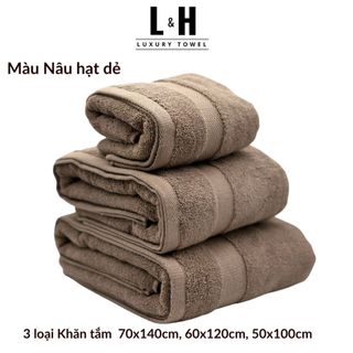 Khăn tắm Kokoya 70x140cm, 60x120cm, 50x100cm cao cấp xuất hàn Basic, thấm hút nước tốt, không bám bông, dày dặn