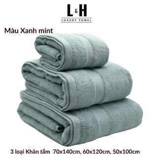 Khăn tắm Kokoya 70x140cm, 60x120cm, 50x100cm cao cấp xuất hàn Basic, thấm hút nước tốt, không bám bông, dày dặn