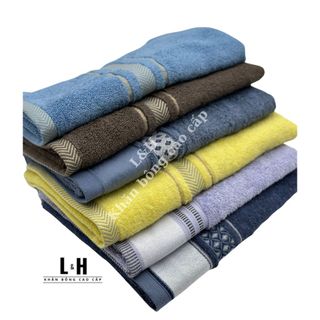 Khăn tắm, khăn lau đầu cỡ trung SongWol, dí kép, kt 40x80cm