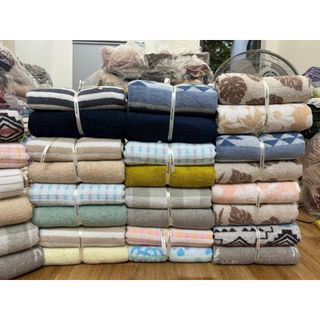 Khăn Tắm Gia Đình Cotton MJ, KT 60x120cm