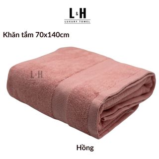 Khăn tắm to Kokoya 70x140cm cao cấp xuất hàn Basic, thấm hút nước tốt, không bám bông, dày dặn