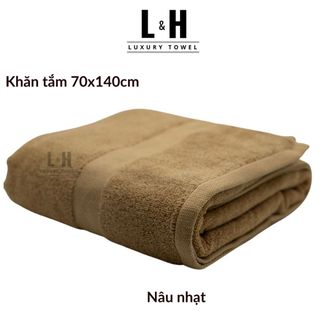 Khăn tắm to Kokoya 70x140cm cao cấp xuất hàn Basic, thấm hút nước tốt, không bám bông, dày dặn