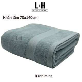 Khăn tắm to Kokoya 70x140cm cao cấp xuất hàn Basic, thấm hút nước tốt, không bám bông, dày dặn