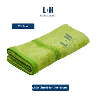 Bộ 2 Khăn Tắm 70x140cm L&H sợi tre cao cấp MS2, mềm mịn, thấm hút nước