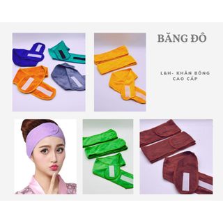 BĂNG ĐÔ QUẤN TÓC SPA - BĂNG ĐÔ QUẤN ĐẦU SPA LOẠI ĐẸP 10CM NHIỀU MÀU