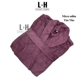 Áo Choàng tắm, áo choàng khách sạn cao cấp Microfiber Siêu Mềm_ Mịn, Vải dầy, đủ màu, thấm hút nước tốt