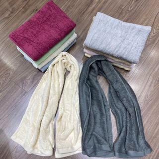 Khăn tắm trơn MJ cao cấp, kt 40x100cm, đủ màu, mềm, thấm hút, không xù lông