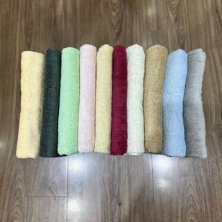 Khăn tắm trơn MJ cao cấp, kt 40x100cm, đủ màu, mềm, thấm hút, không xù lông