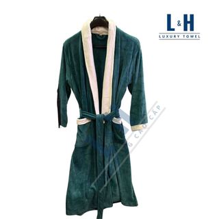 Áo choàng tắm L&H, áo choàng ngủ, khách sạn, spa, kiểu dáng mới, chất Microfiber