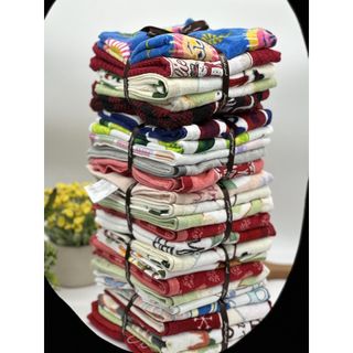 Set 5c Khăn lau tay MJ siêu sang, đủ màu sắc, kích thước 40x70cm, cotton, thấm hút nước tốt