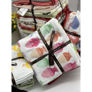Set 5c Khăn lau tay MJ siêu sang, đủ màu sắc, kích thước 40x70cm, cotton, thấm hút nước tốt
