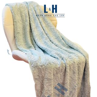 Khăn tắm Lông Cừu, Xương Cá, KT 60x120cm
