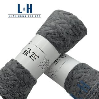 Khăn tắm Lông Cừu, Xương Cá, KT 60x120cm