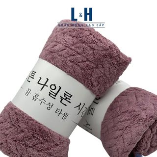 Khăn tắm Lông Cừu, Xương Cá, KT 60x120cm