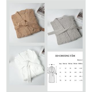 Áo choàng tắm cotton MJ cao cấp cho khách sạn, resort, gia đình