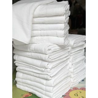 Khăn tắm trắng khách sạn logo, kt 70x140cm, 520g