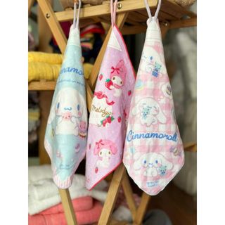 Set 3 khăn lau tay có móc treo, in hình ngộ nghĩnh cho bé