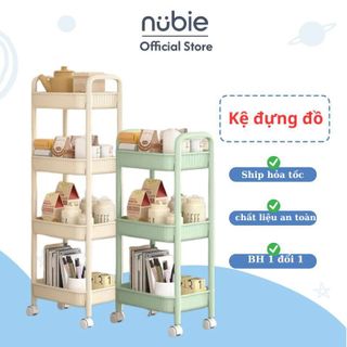 Kệ Đựng Đồ 3/4 Tầng Đa Năng Có Bánh Xe Dễ Thương, Kệ Spa, Đựng Mỹ Phẩm
