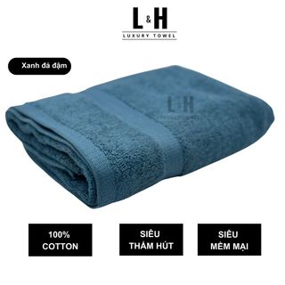 Khăn tắm cotton BASIC cao cấp xuất Hàn, khăn gội đầu 50x100cm mềm mịn thấm hút tốt an toàn cho da