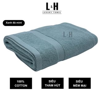 Khăn tắm cotton BASIC cao cấp xuất Hàn, khăn gội đầu 50x100cm mềm mịn thấm hút tốt an toàn cho da