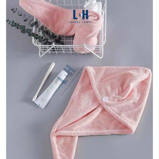 Set 3 khăn quấn ủ tóc, chất liệu microfiber cao cấp