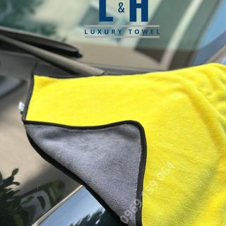 Khăn lau ô tô cao cấp 2 mặt, 2 lớp, không bám bông, thấm hút nước siêu nhanh