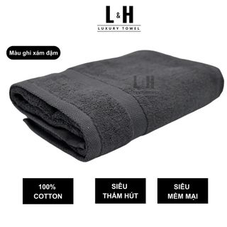 Khăn tắm cotton BASIC cao cấp xuất Hàn, khăn gội đầu 50x100cm mềm mịn thấm hút tốt an toàn cho da