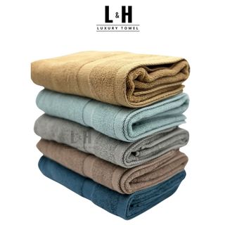 Khăn tắm cotton BASIC cao cấp xuất Hàn, khăn gội đầu 50x100cm mềm mịn thấm hút tốt an toàn cho da