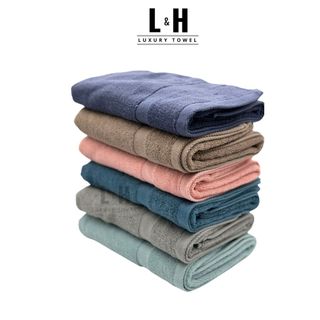 Khăn tắm cotton BASIC cao cấp xuất Hàn, khăn gội đầu 50x100cm mềm mịn thấm hút tốt an toàn cho da