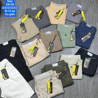 Quần short kaki nam. Co giãn  Phom slim , dài chấm gối.