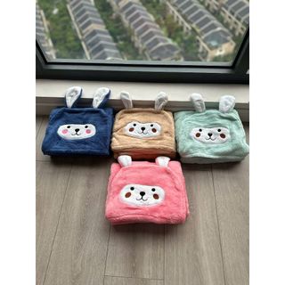 Khăn choàng tắm lông cừu cho bé, hình ngộ nghĩnh siêu cute