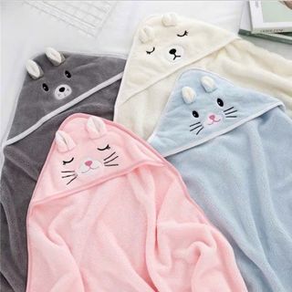 Khăn Choàng Tắm Lông Cừu Cho Bé, Hình Ngộ Nghĩnh Siêu Cute