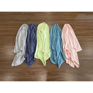 Set 2 Khăn tắm MJ, cỡ vừa 60x120, 230g, Siêu thấm hút nước, mềm mại, không xù lông