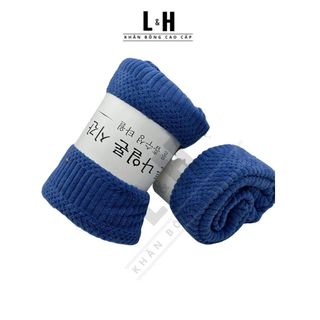 Khăn tắm lông cừu sóng gạo, Kt 70x140cm