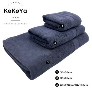 Bộ 3c Khăn Basic quà tặng gồm Khăn mặt, Khăn gội, Khăn Tắm vừa, khăn tắm cỡ lớn với sợi bông cotton dày thấm hút tốt