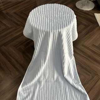 Khăn Tắm Lông Cừu Họa Tiết Sóng Gạo KT 70x140cm