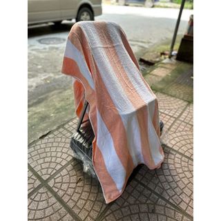Khăn tắm MJ kẻ sọc đi biển siêu to, KT 90x180cm, Nặng 700g