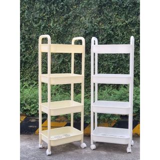 Kệ Đựng Đồ 3/4 Tầng Đa Năng Có Bánh Xe Dễ Thương, Kệ Spa, Đựng Mỹ Phẩm