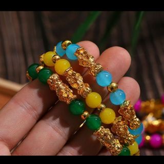 Vòng chuỗi đeo tay nữ mix 5 tỳ hưu nhe