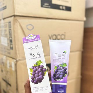 Sửa rửa mặt vacci HQ Tinh Chất Dầu Hạt Nho Vacci Dưỡng Trắng Tẩy Tế Bào Chết Làm Sạch Sâu