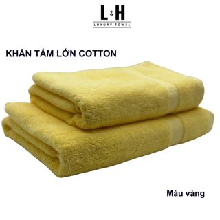 Khăn tắm BASIC 50x100cm 60x120cm với sợi bông cotton dày thấm hút tốt, không đổ lông, không ra màu