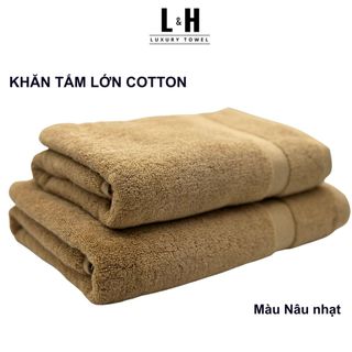 Khăn tắm BASIC 50x100cm 60x120cm với sợi bông cotton dày thấm hút tốt, không đổ lông, không ra màu