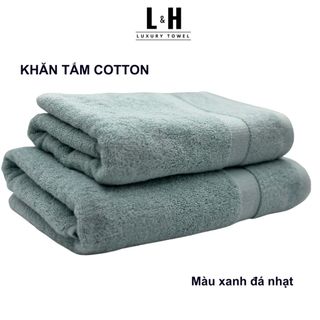 Khăn tắm BASIC 50x100cm 60x120cm với sợi bông cotton dày thấm hút tốt, không đổ lông, không ra màu