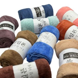 Khăn tắm lông cừu trơn, mềm mịn, thấm hút nhanh, kt 60x120cm