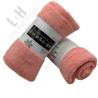 Khăn tắm lông cừu trơn, mềm mịn, thấm hút nhanh, kt 60x120cm