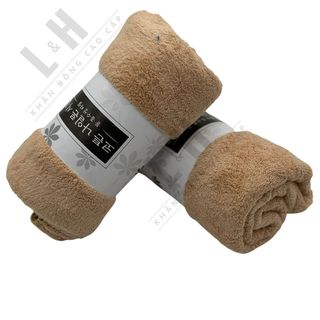 Khăn tắm lông cừu trơn, mềm mịn, thấm hút nhanh, kt 60x120cm