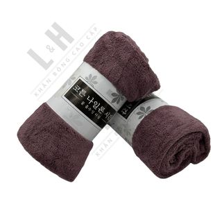 Khăn tắm lông cừu trơn, mềm mịn, thấm hút nhanh, kt 60x120cm