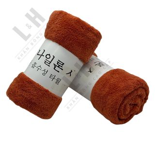 Khăn Tắm Lông Cừu Trơn, Mềm Mịn, Thấm Hút Nhanh, KT 60x120cm